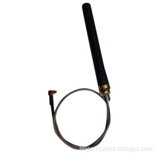 2.4G Rubber Antenna to MMCX Male, RG178 Cable, L is 200mm